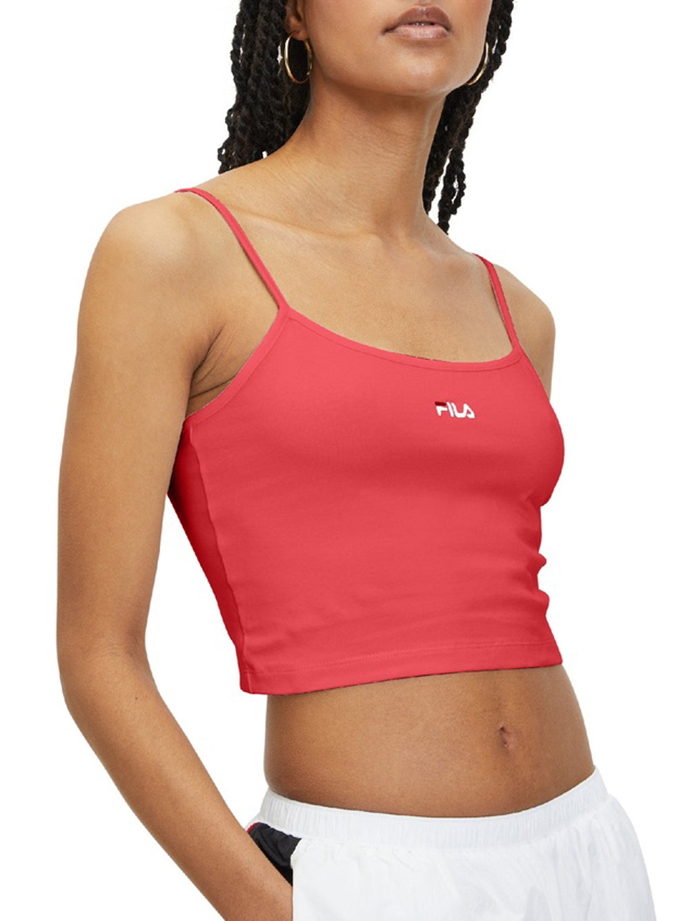 Top Fila Loni Cropped da Donna - Rosso