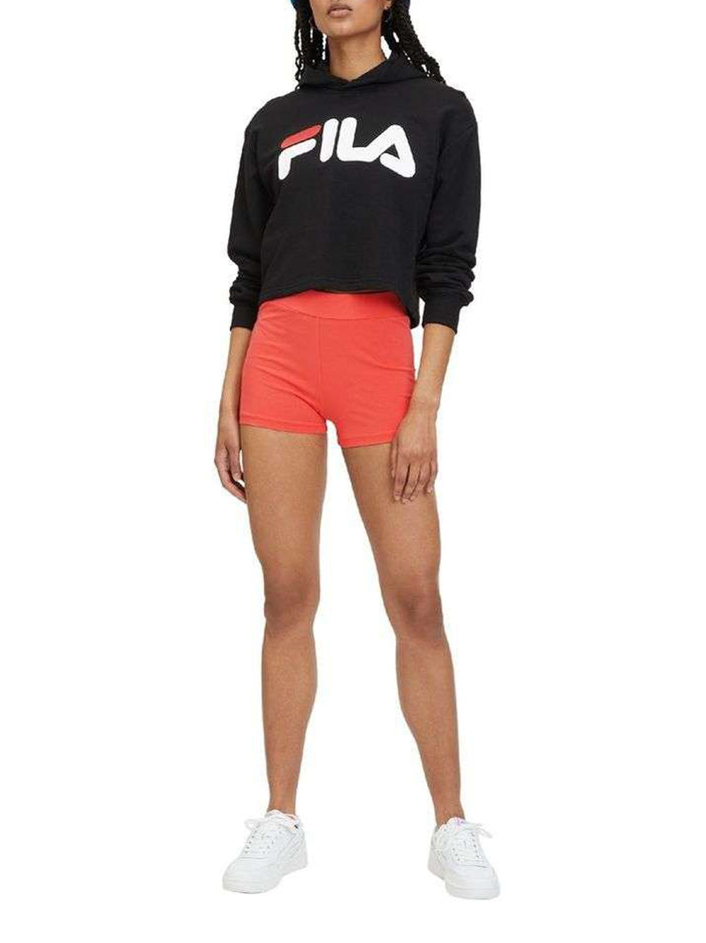 Shorts Sportivi Fila Lalitpur Cycling da Donna - Rosso