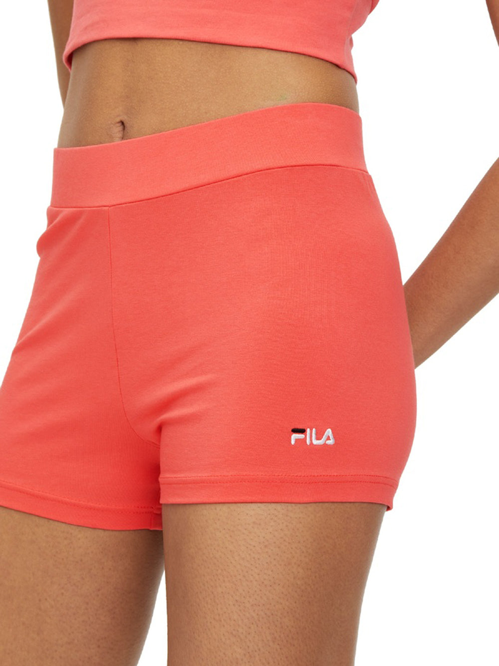 Shorts Sportivi Fila Lalitpur Cycling da Donna - Rosso