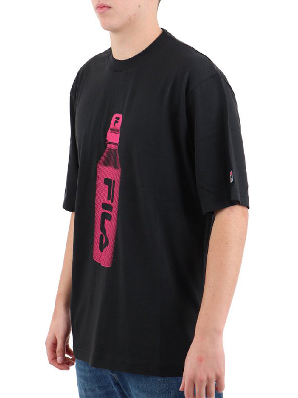 T-shirt Fila Boxy Fit Unisex - Nero