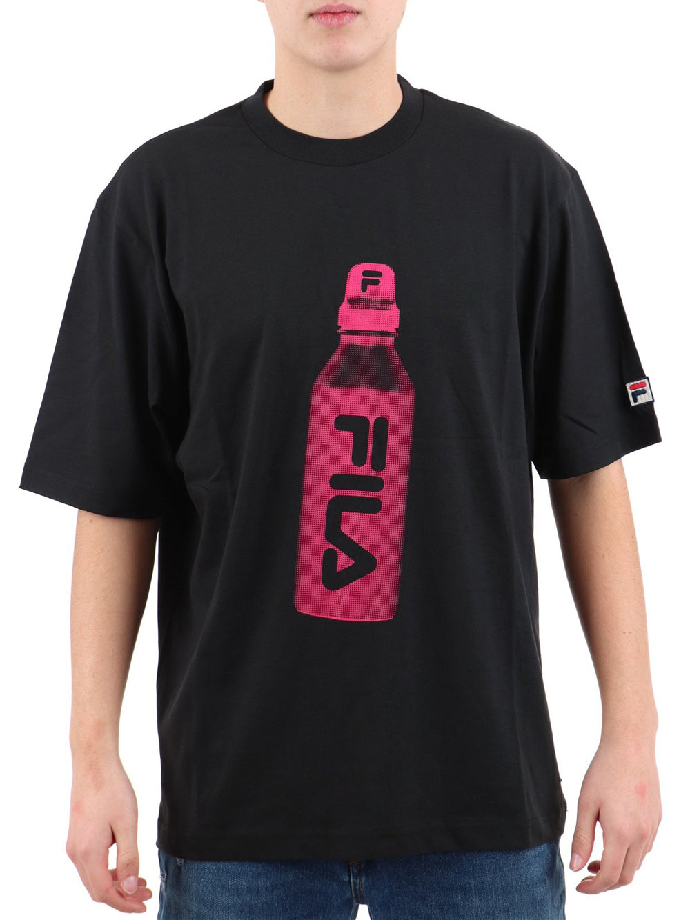 T-shirt Fila Boxy Fit Unisex - Nero