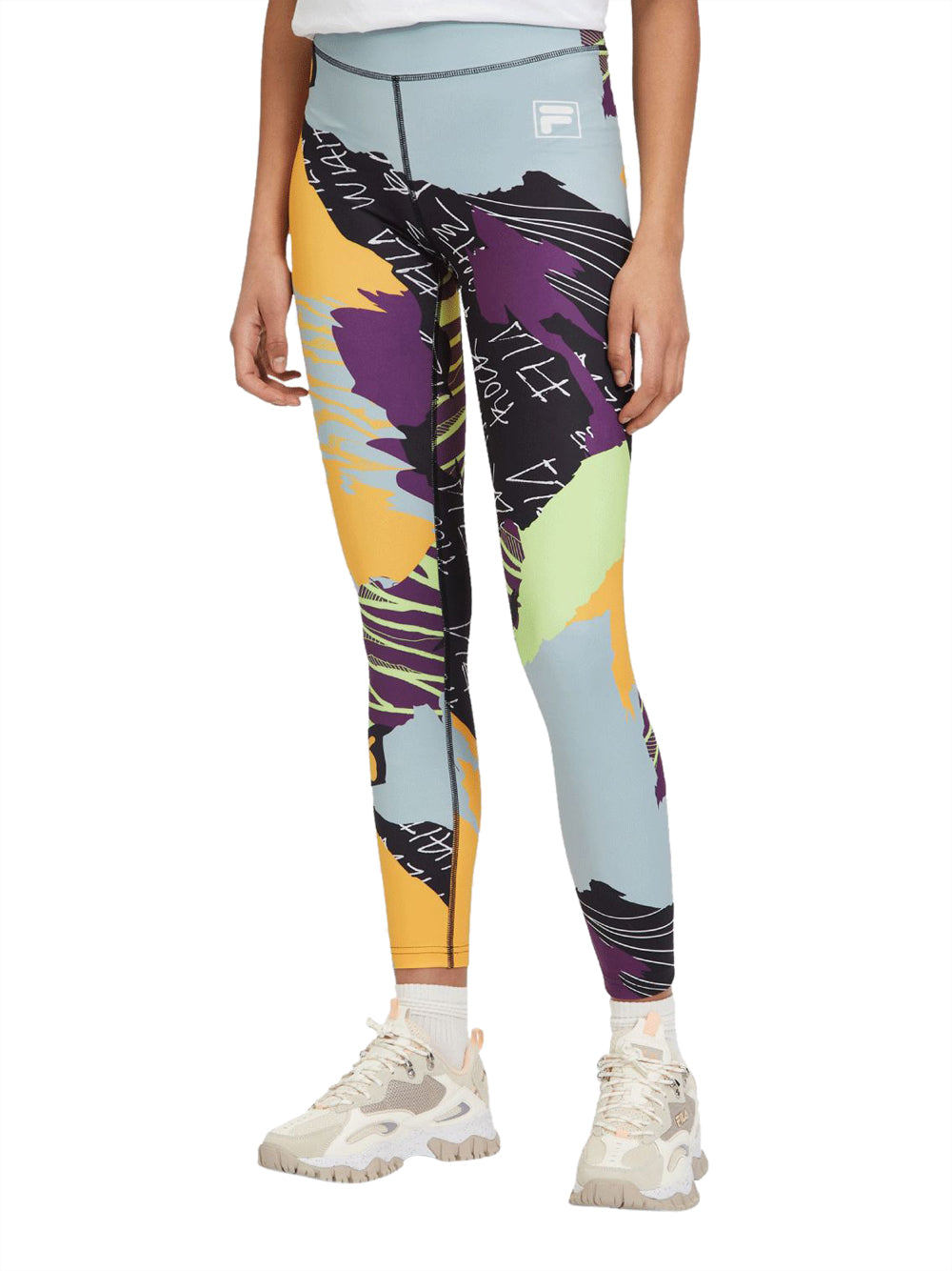 Leggings Fila Allover Print da Donna - Multicolore