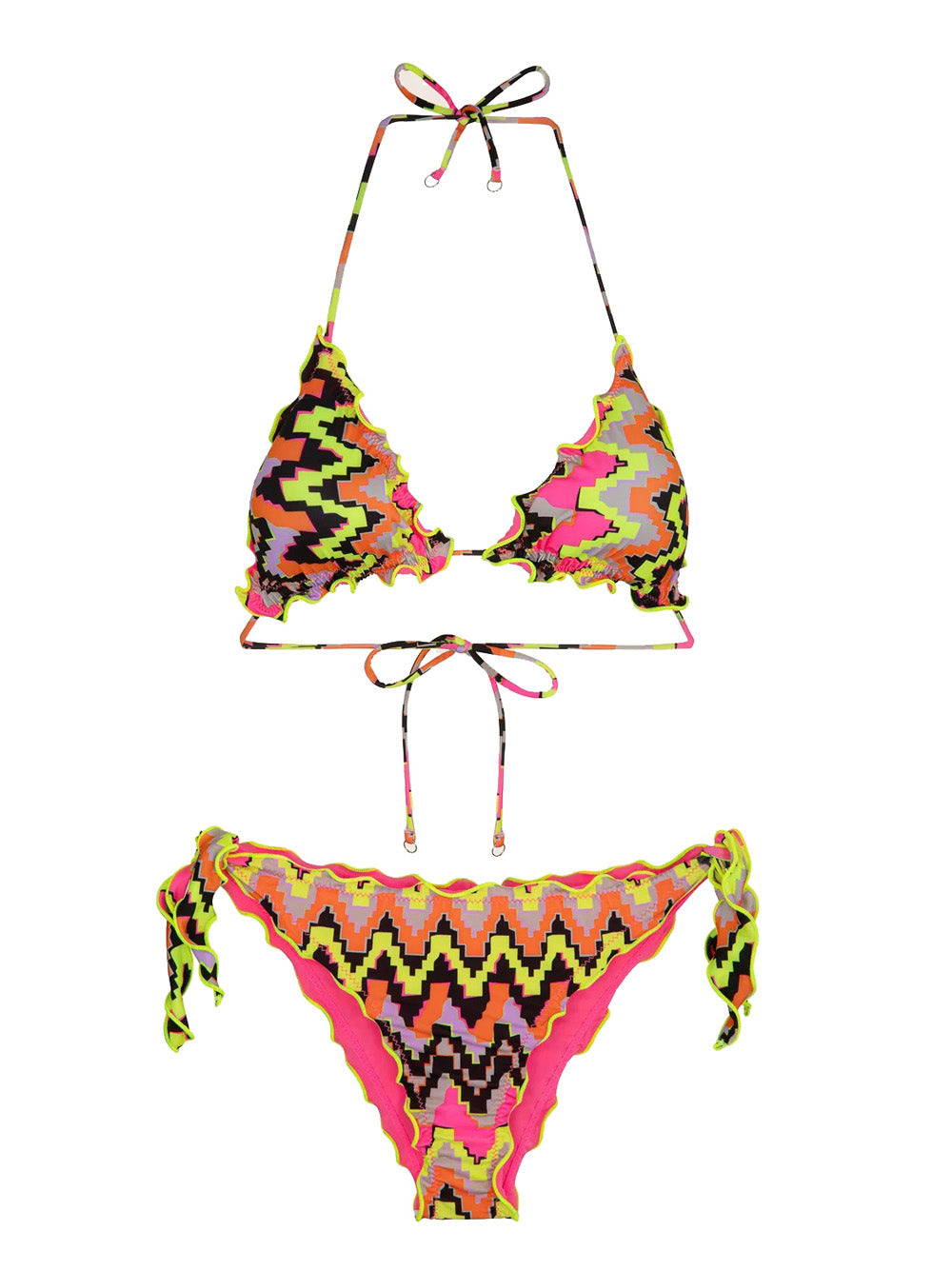 Bikini Set F**K Triangolo da Donna - Multicolore