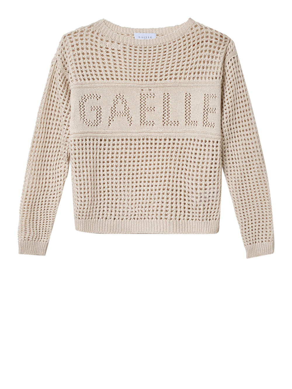 Gaëlle Paris Pullover Gaelle Lurex da Donna - Beige