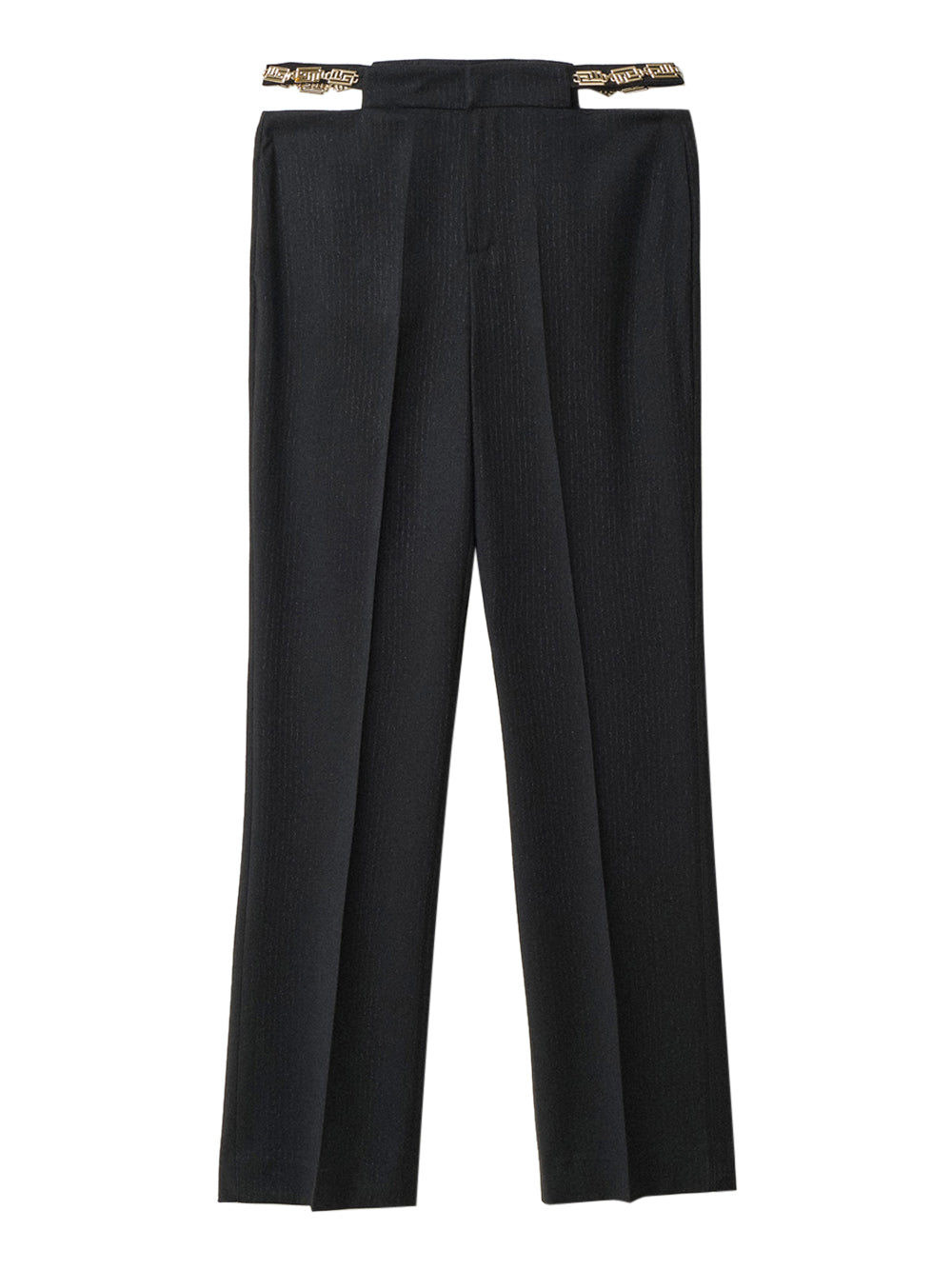 Gaëlle Paris Pantalone Chino Gaelle Cady Gessato da Donna - Nero