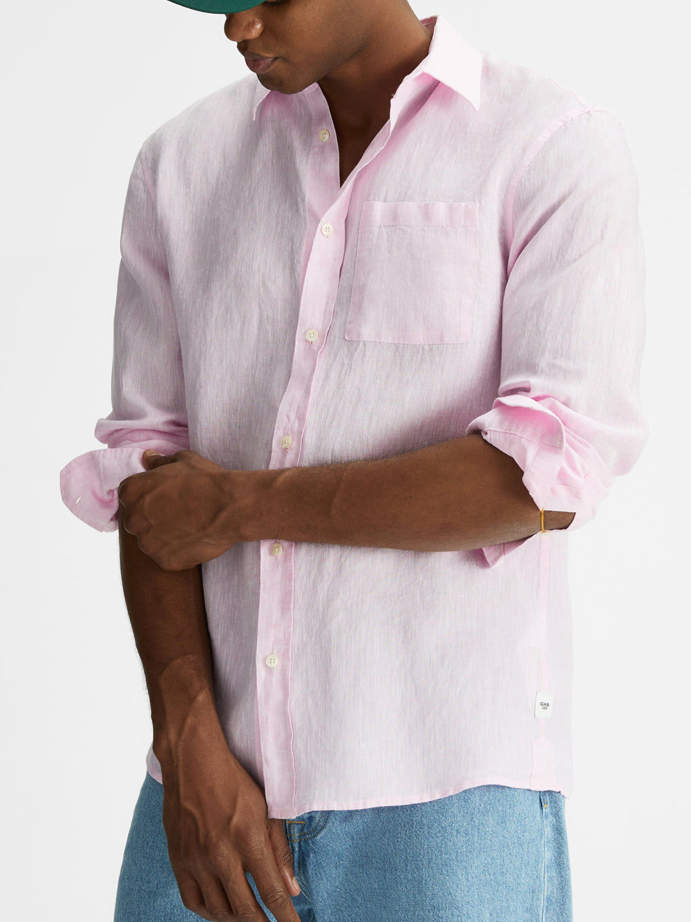 Camicia Casual Gas Ben da Uomo - Rosa