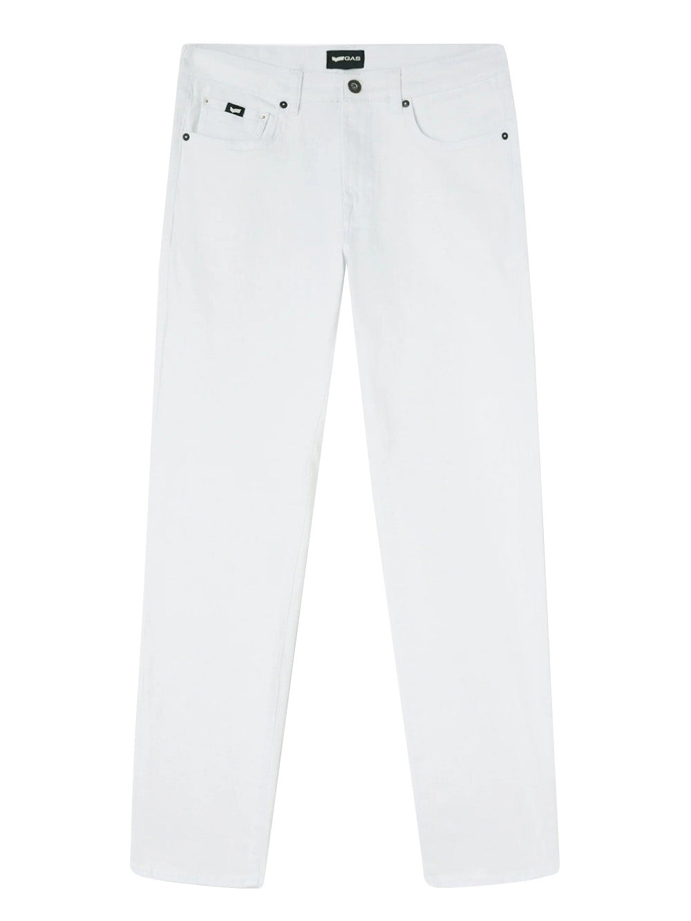 Jeans Slim Gas Albert Simple da Uomo - Bianco