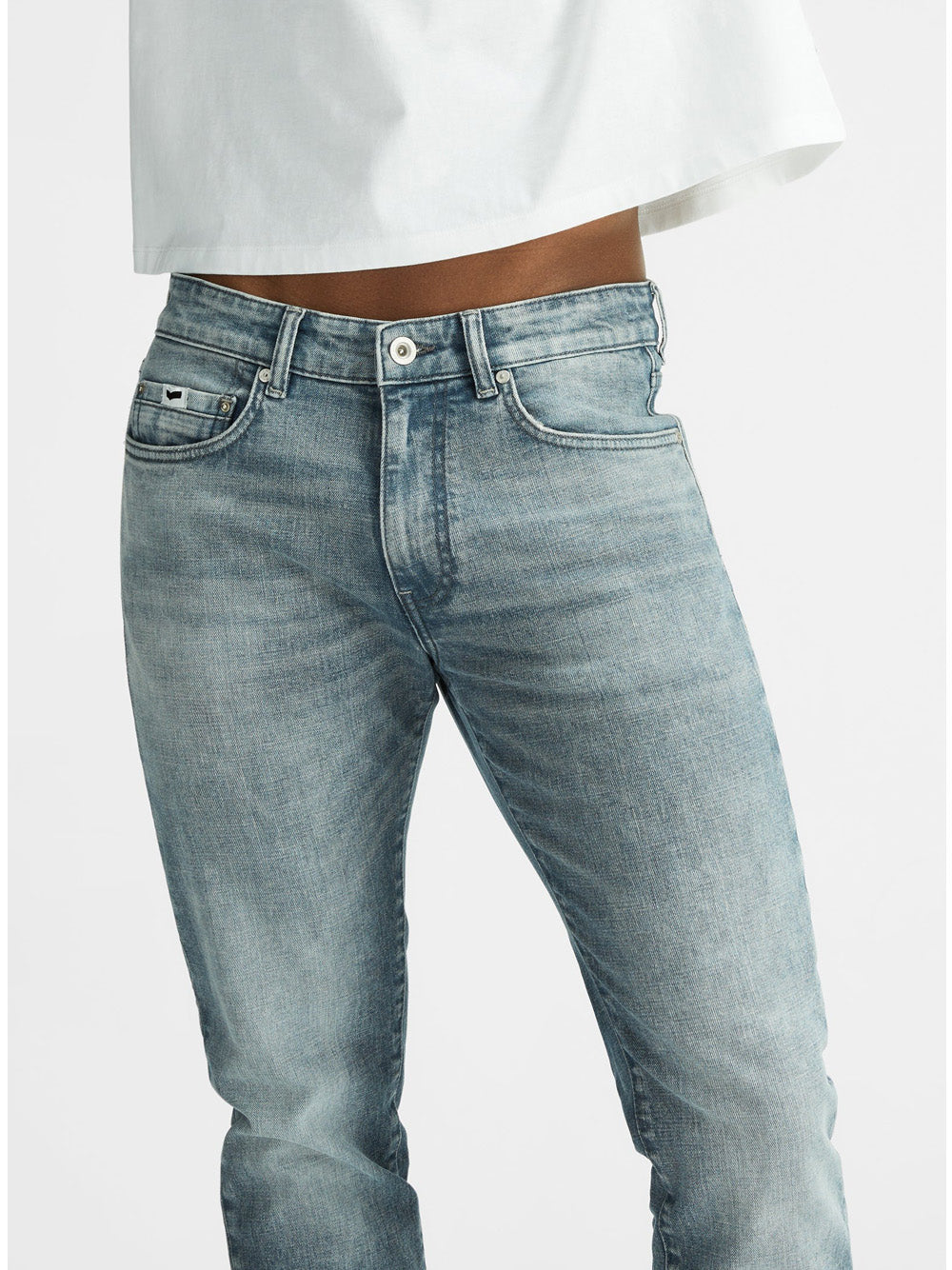 Jeans Slim Gas Albert Plus da Uomo - Denim