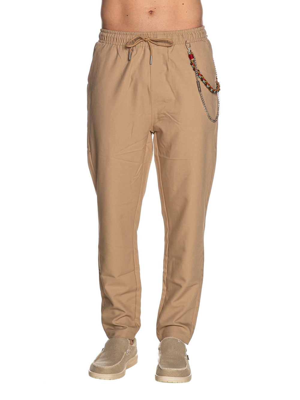 Pantalone Jogger Gianni Lupo Leonard da Uomo - Beige