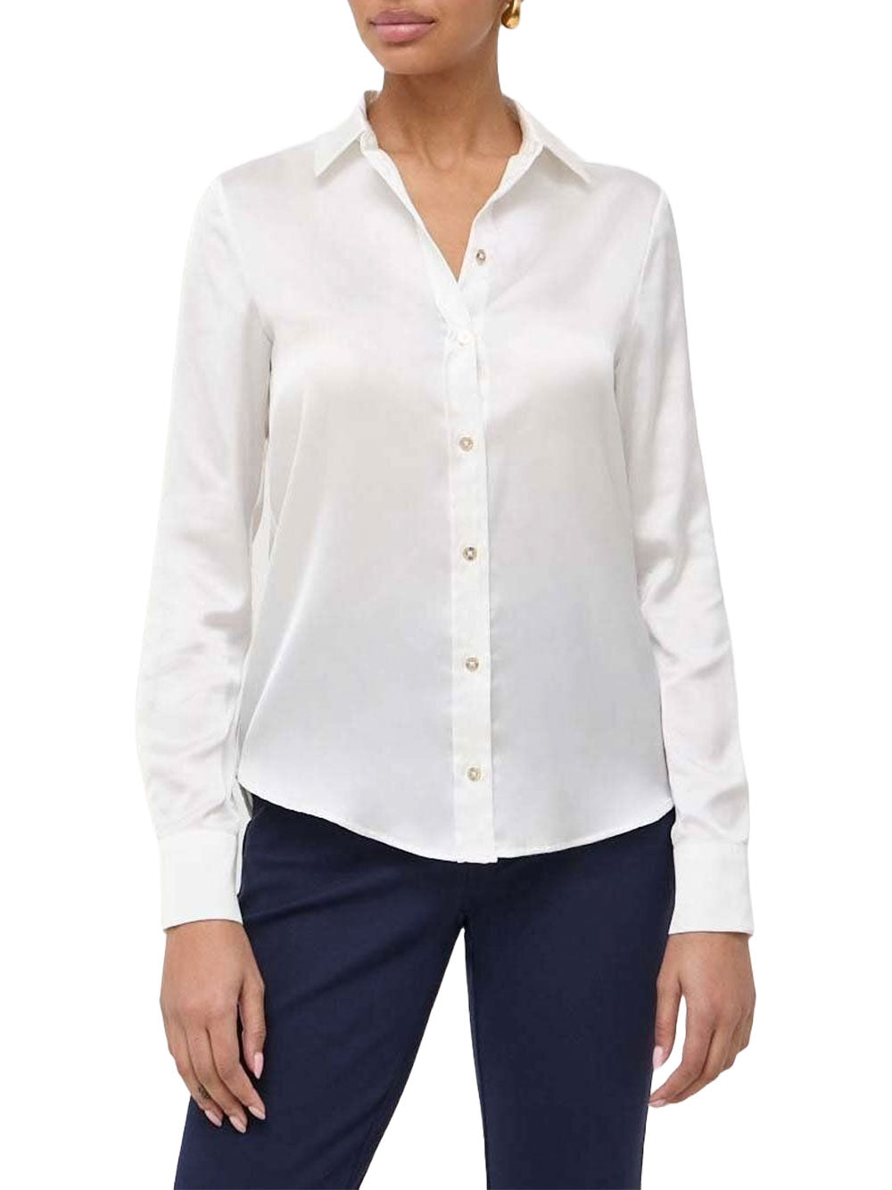 Camicia Classica Guess Melissa da Donna - Avorio