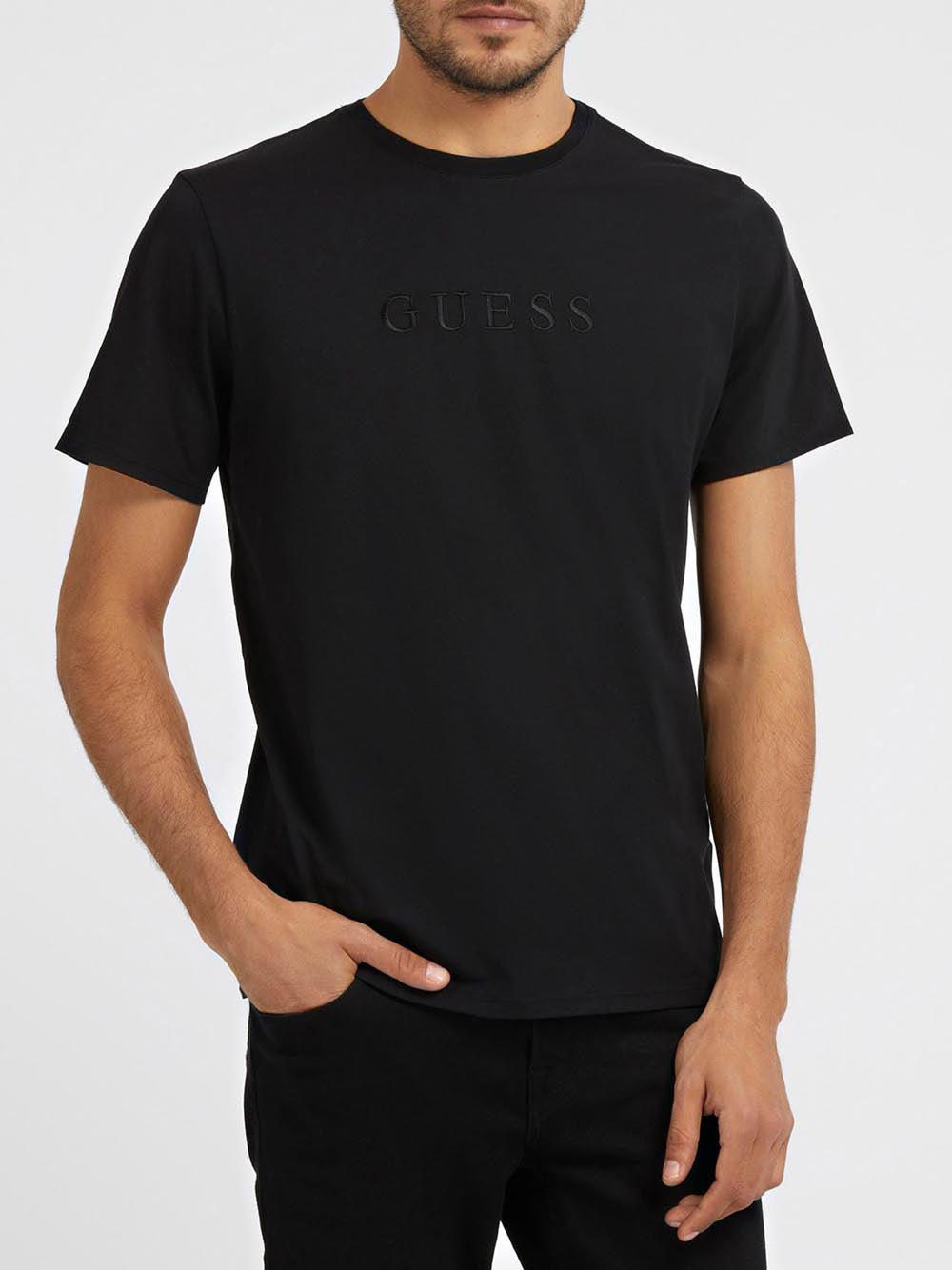 T-shirt Guess Classic da Uomo - Nero