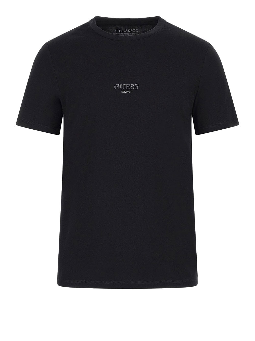 T-shirt Guess Aidy da Uomo - Nero