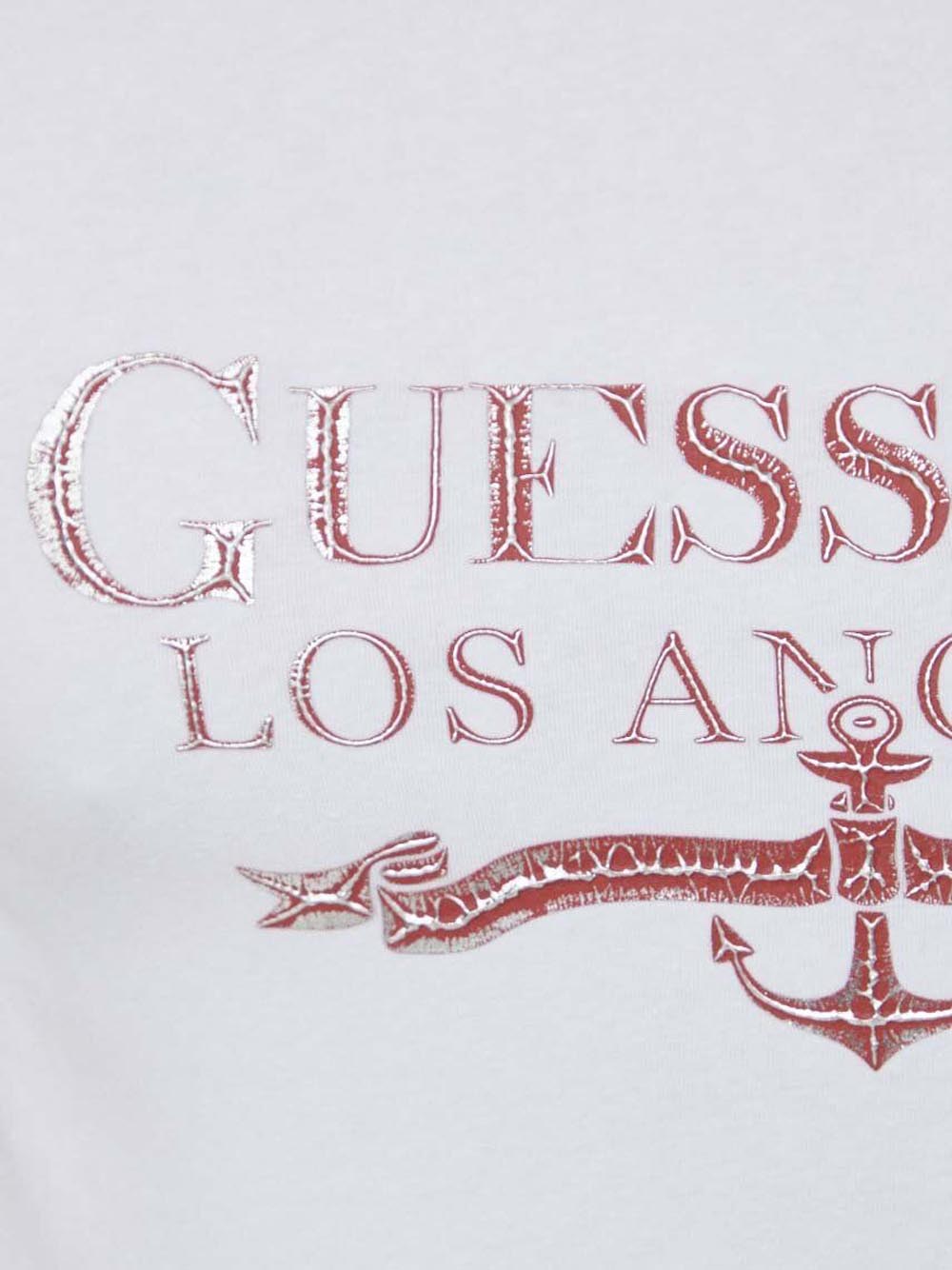 T-shirt Guess 1981 da Uomo - Bianco