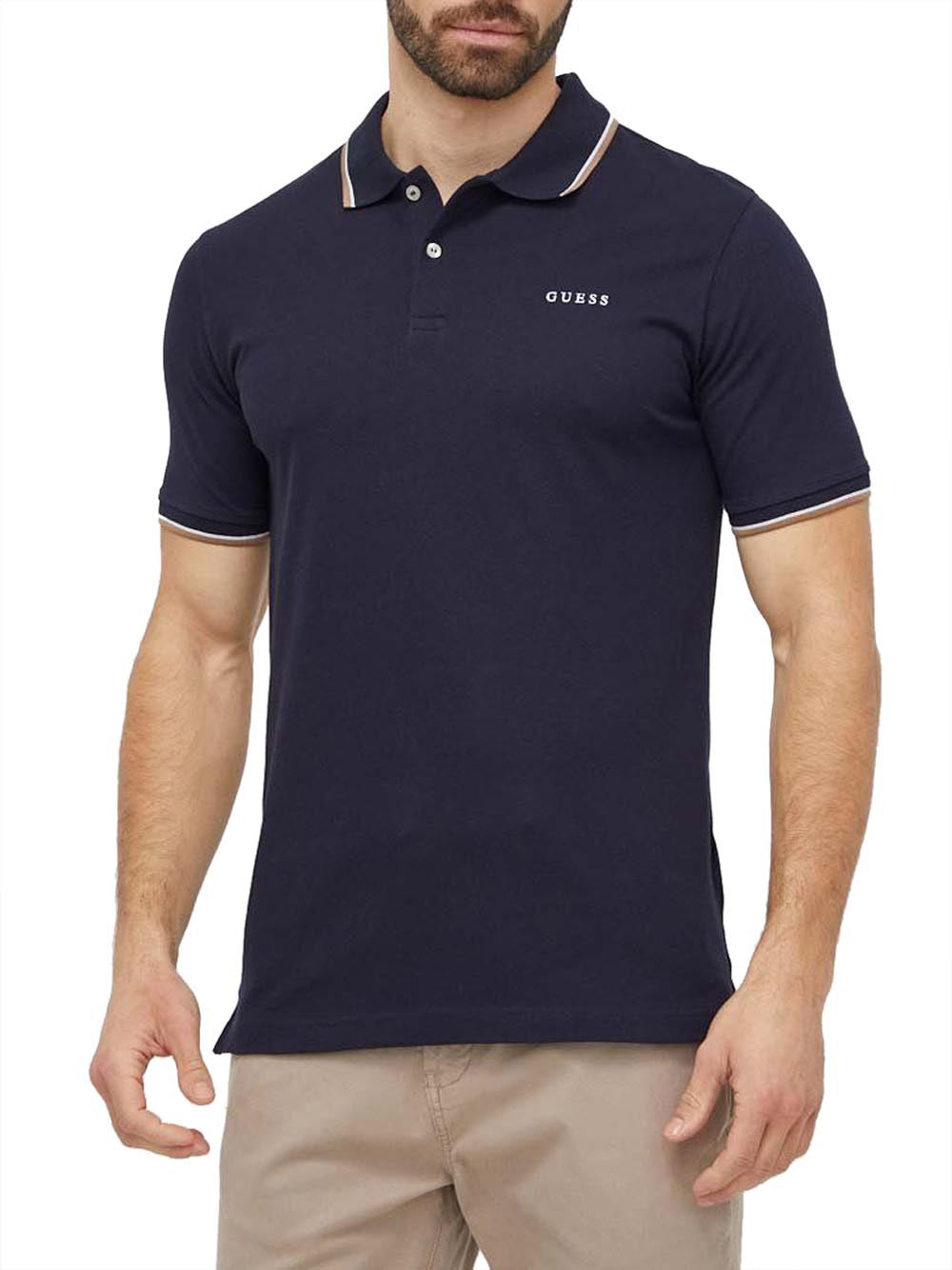 Polo Guess Lyle da Uomo - Blu