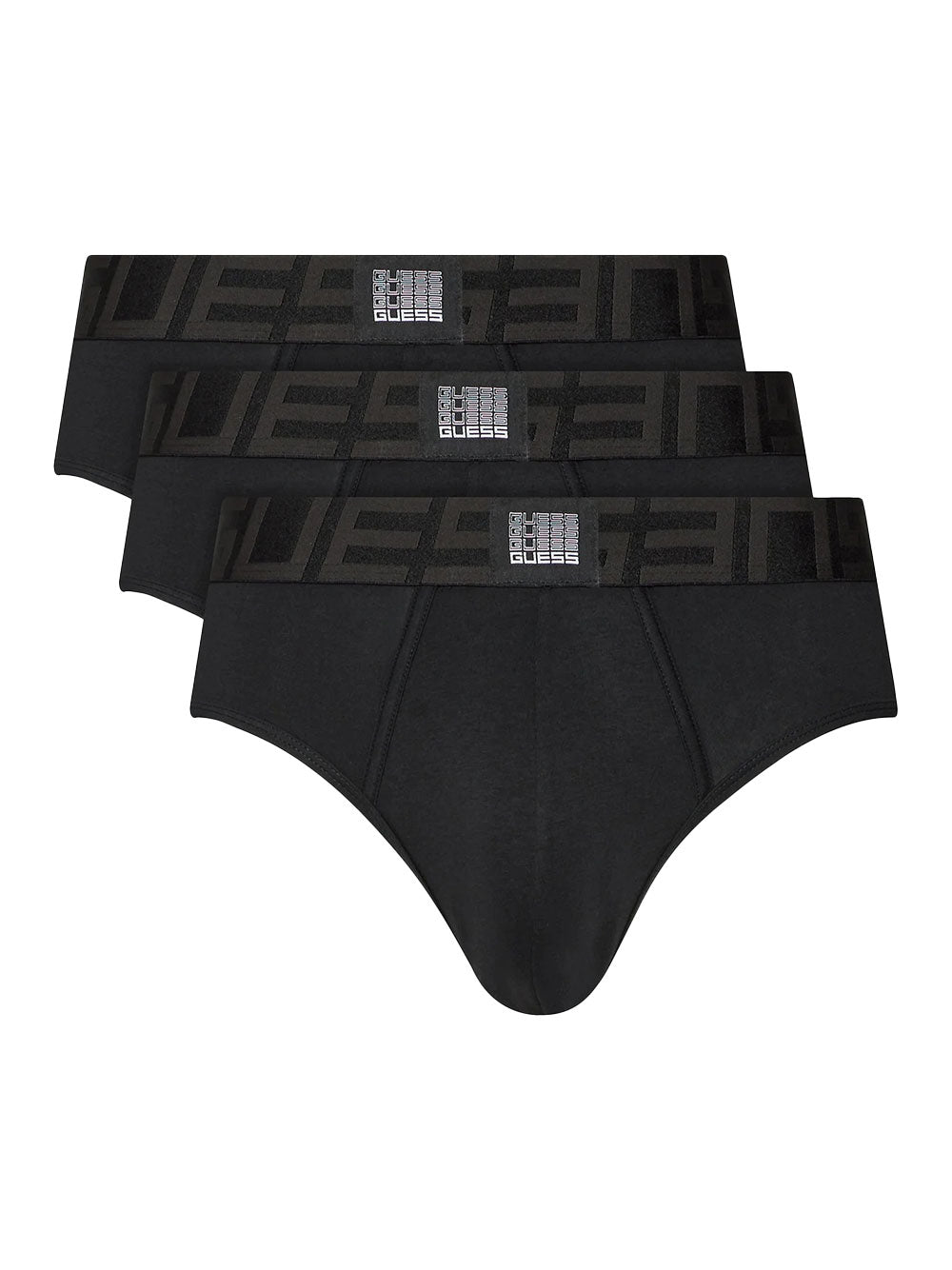 Slip Guess Idol 3 Pack da Uomo - Nero