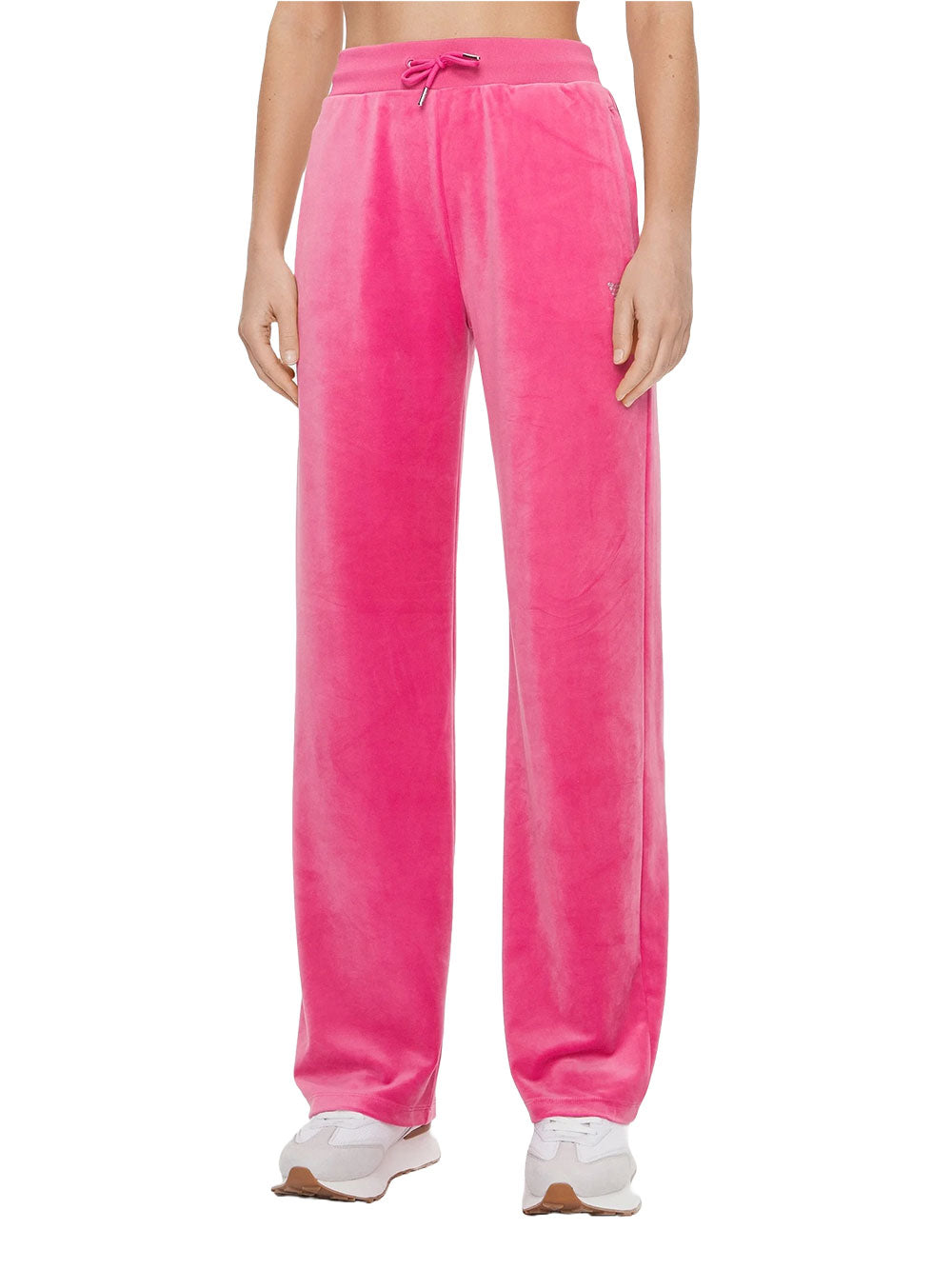 Pantalone Jogger Guess Couture Straight Long da Donna - Fuxia Fucsia