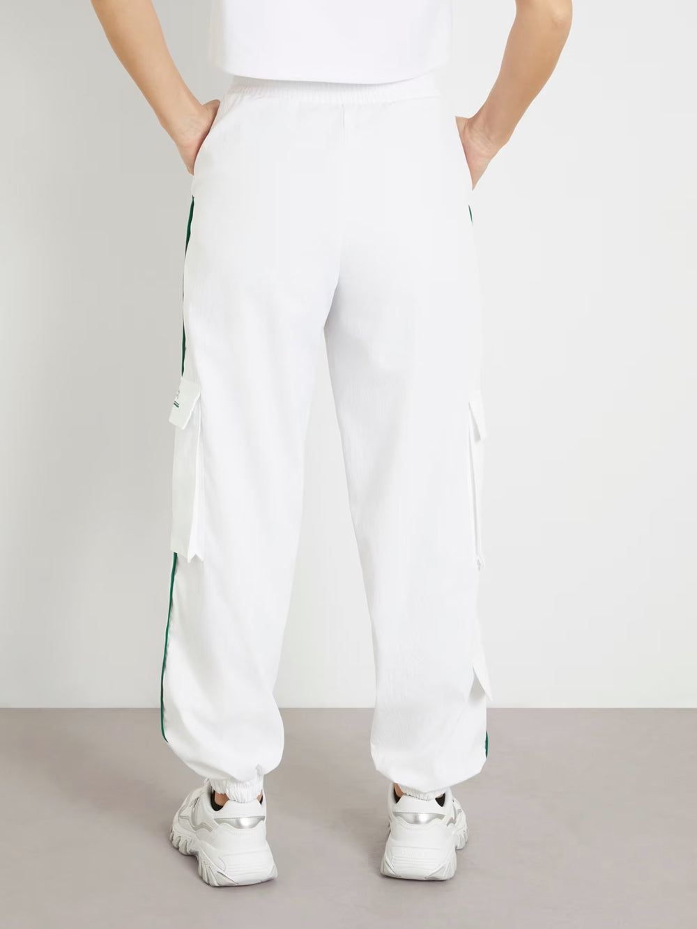 Pantalone Tuta Cargo Guess Arleth Long da Donna - Bianco