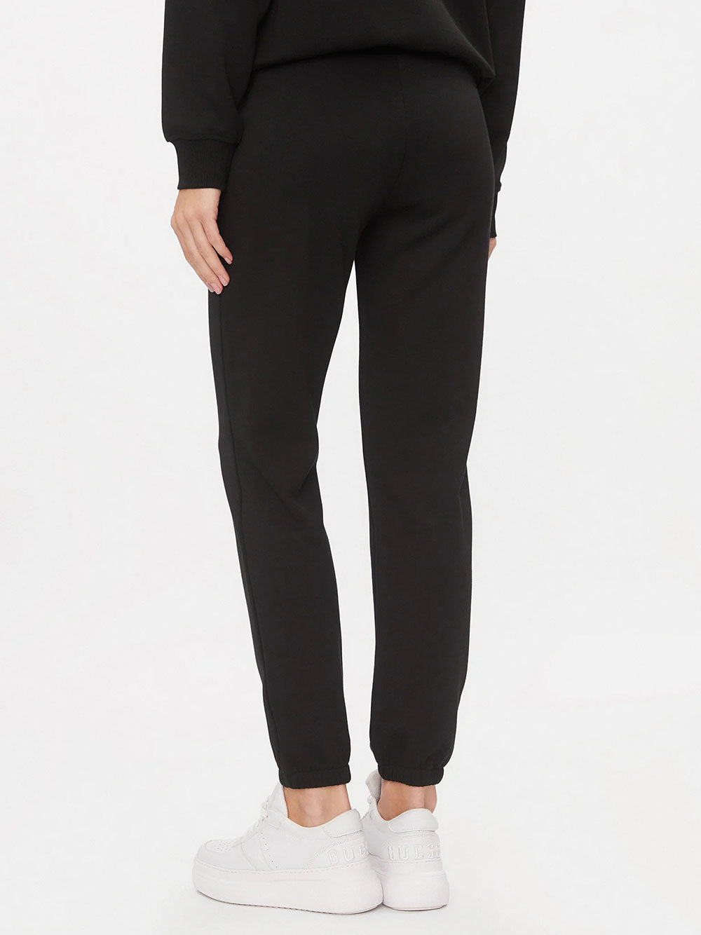 Pantalone Tuta Guess Allycia Cuff Long da Donna - Nero