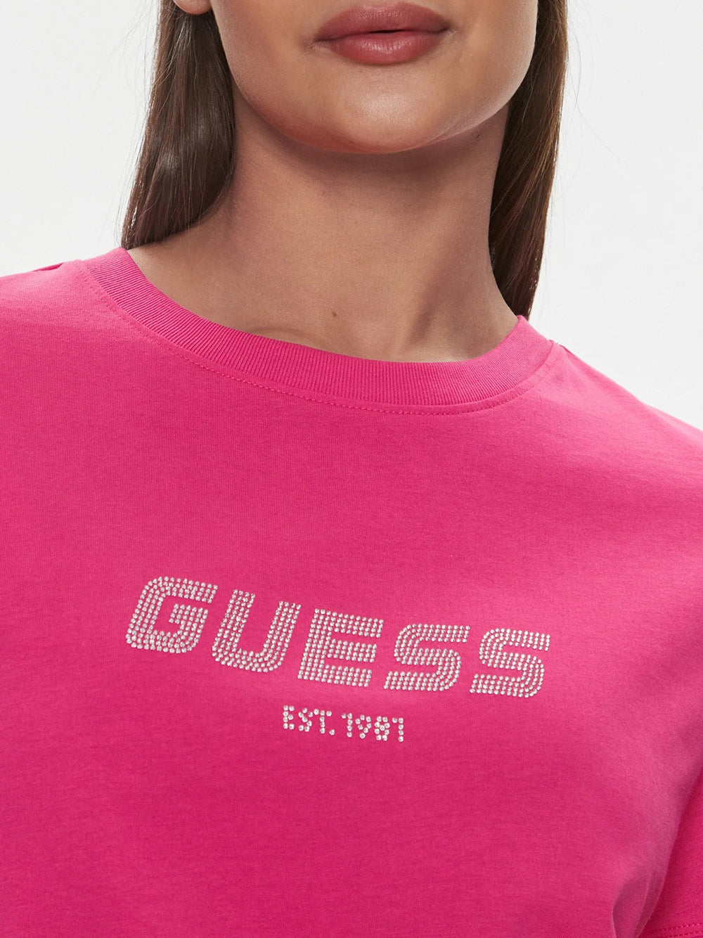 T-shirt Guess Eleanora da Donna - Fuxia Fucsia