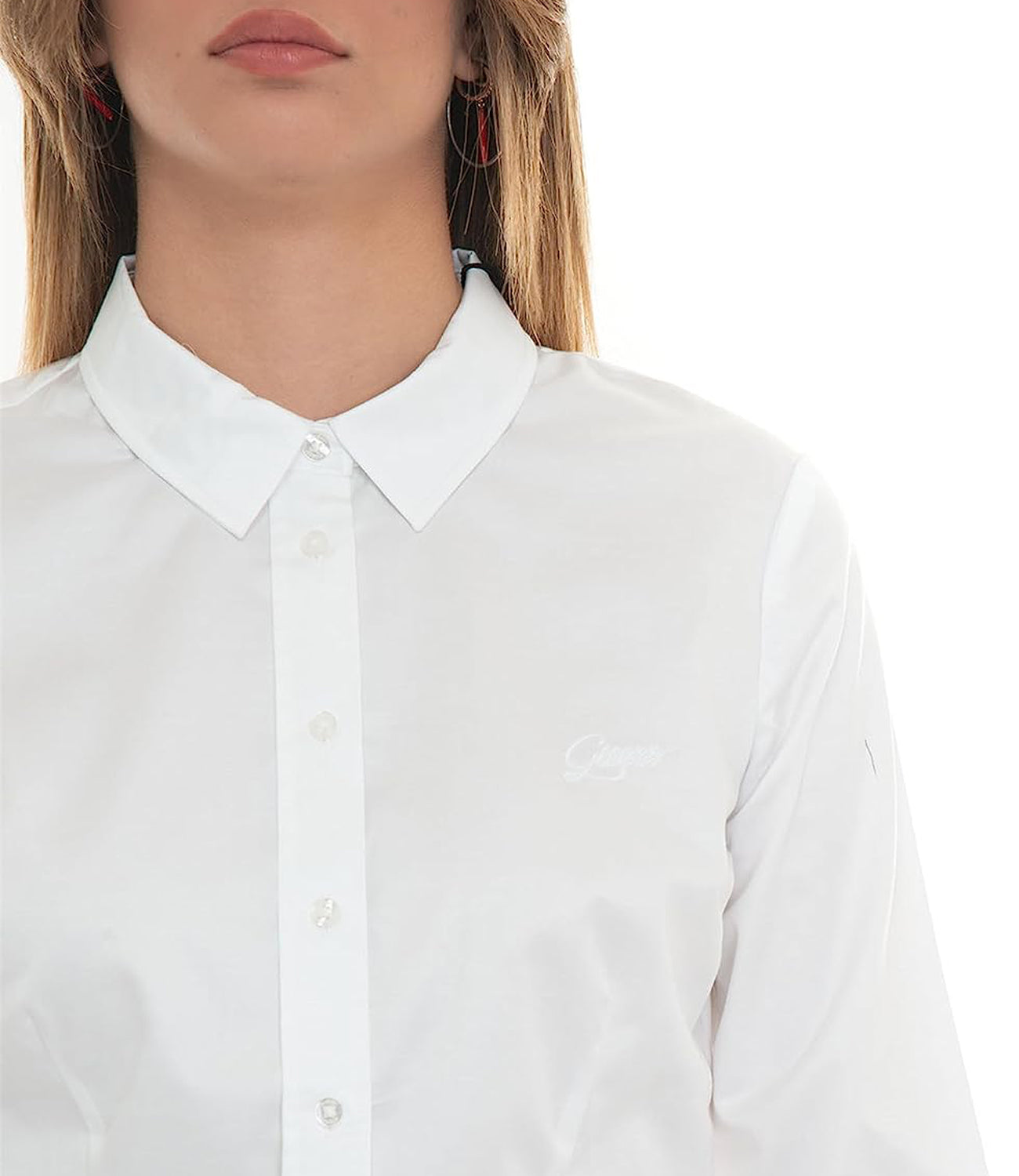 Guess Camicia Donna Mod. W2YH41 WAF10 G011 WHITE Bianco