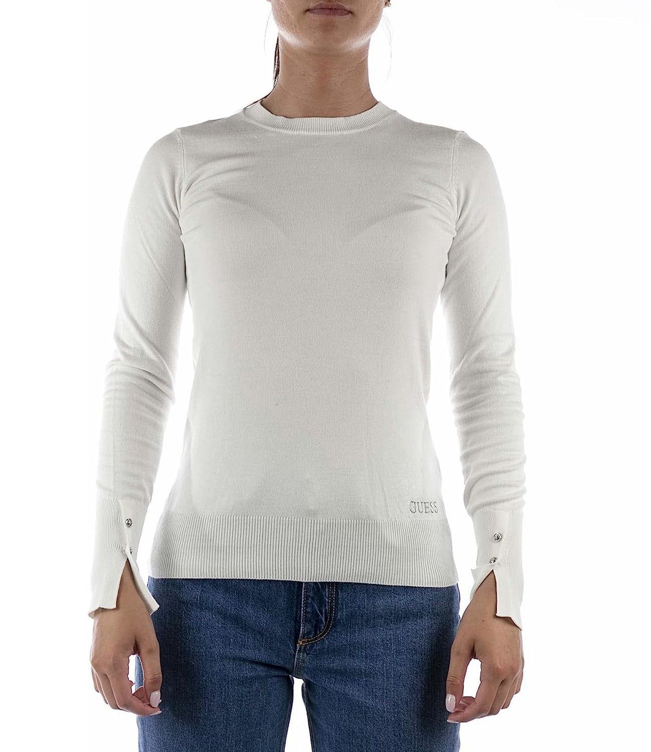 Guess Maglia Donna Mod. W2YR30 Z2V62 G012 Panna Avorio