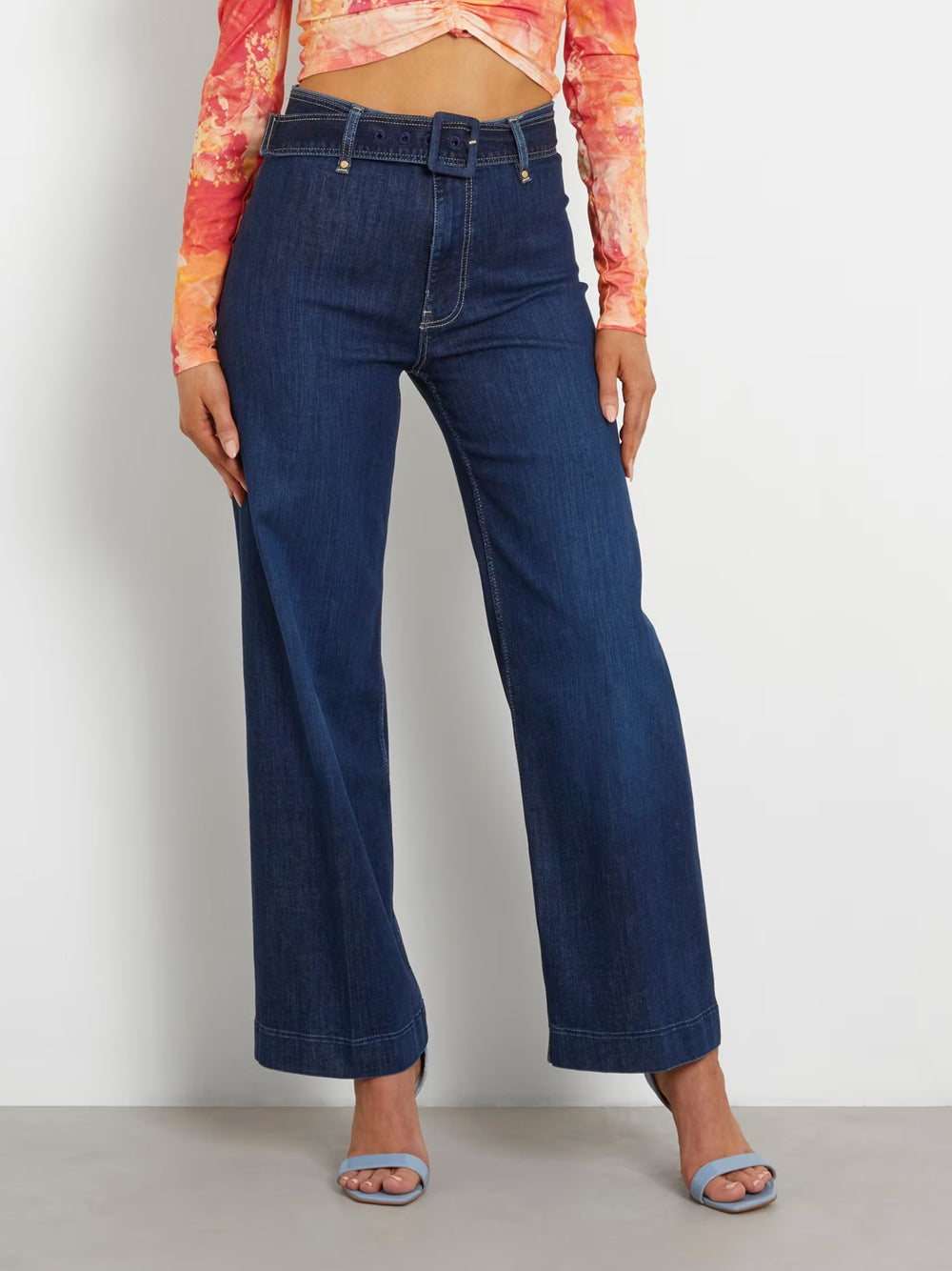 Jeans a Palazzo Guess Dakota da Donna - Denim