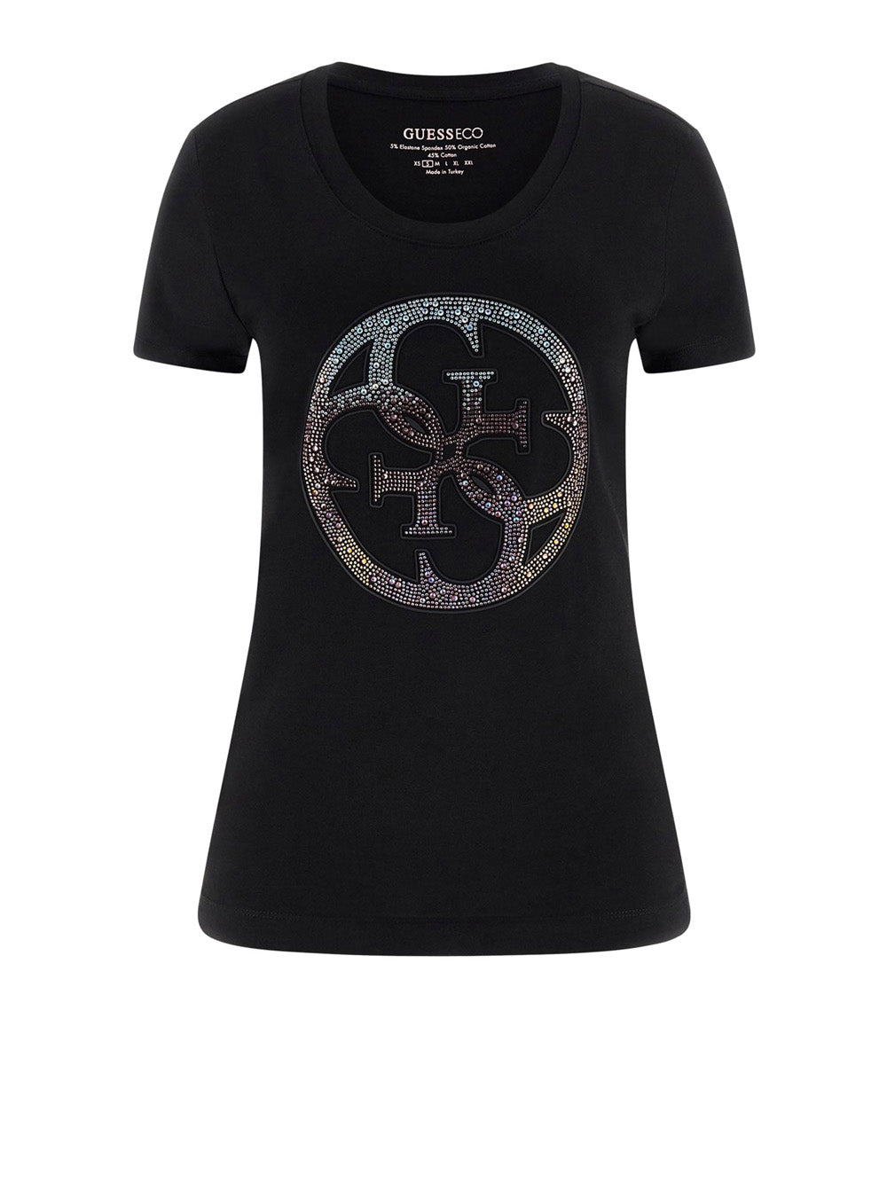 T-shirt Guess 4G Logo da Donna - Nero