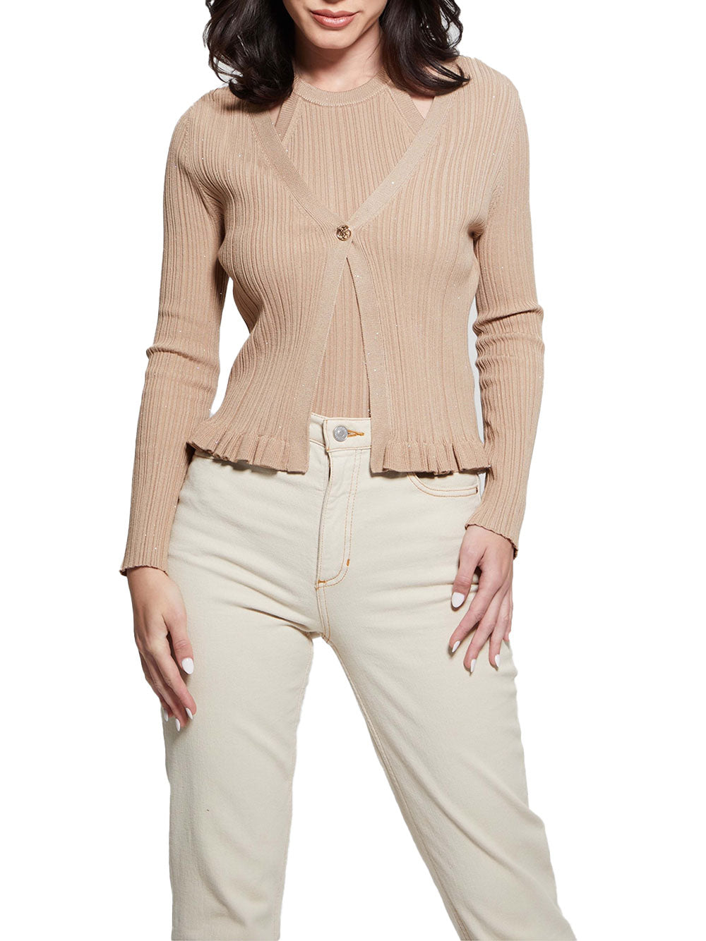 Cardigan Guess Estelle da Donna - Beige