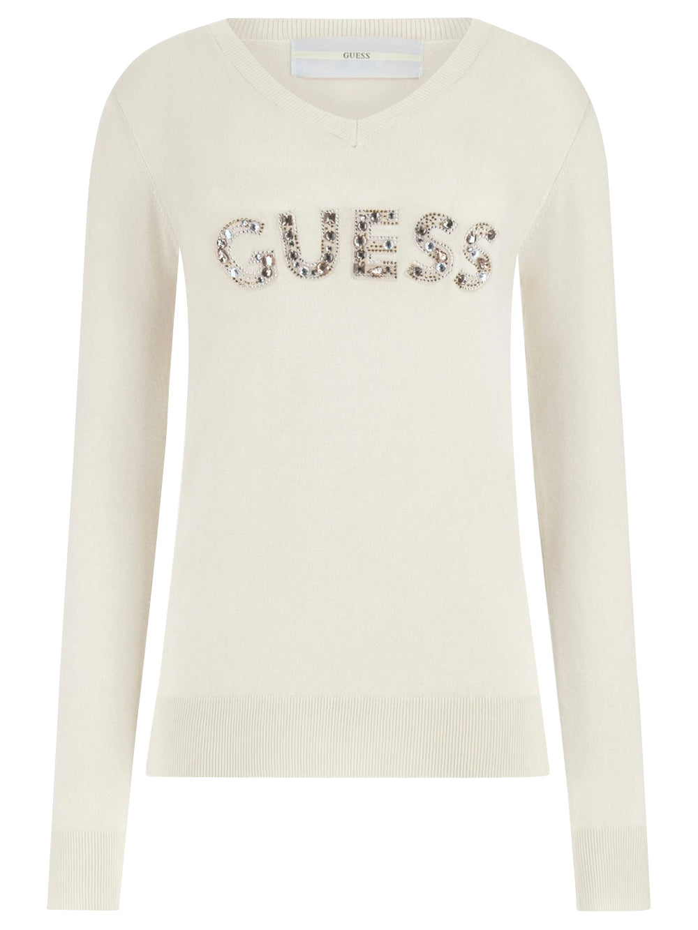 Guess Maglia Donna Mod. W4RR37 Z2NQ2 G012 Panna Avorio