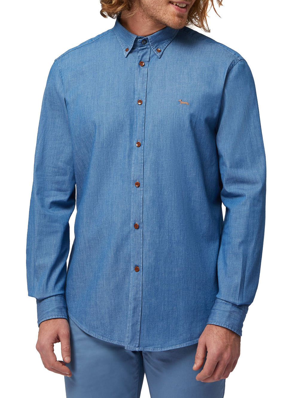 Camicia Casual Harmont & Blaine da Uomo - Blu