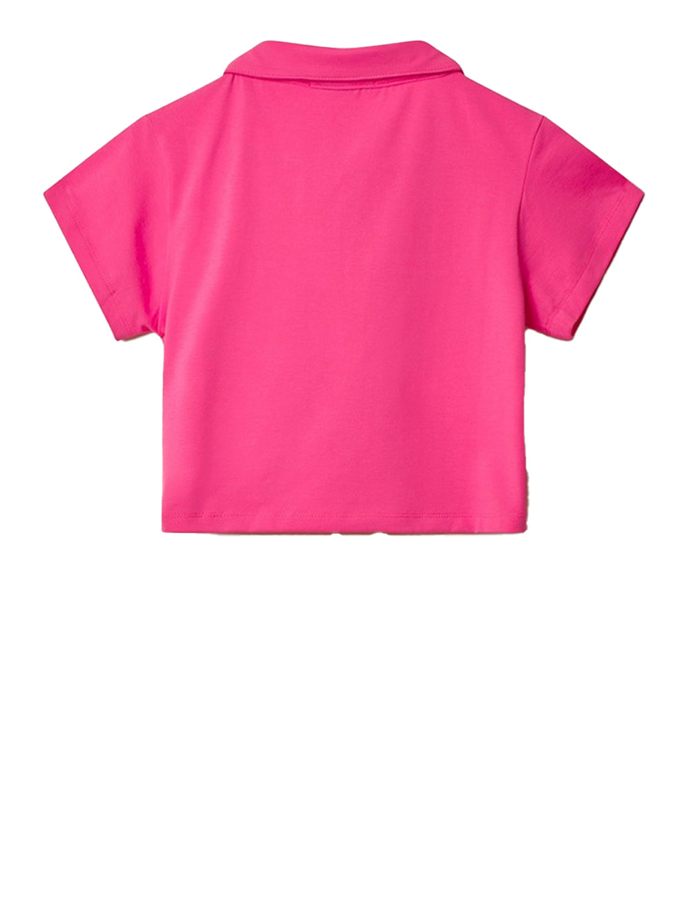 Polo Hinnominate Cropped da Donna - Fuxia Fucsia