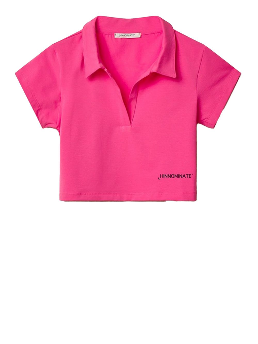 Polo Hinnominate Cropped da Donna - Fuxia Fucsia