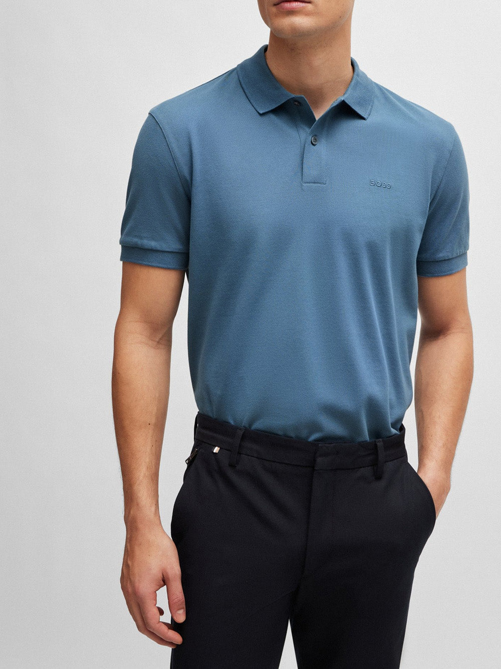 Polo Hugo Boss da Uomo - Celeste