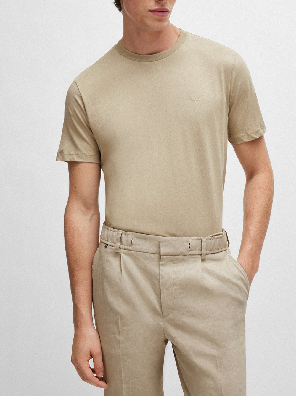 T-shirt Hugo Boss da Uomo - Beige