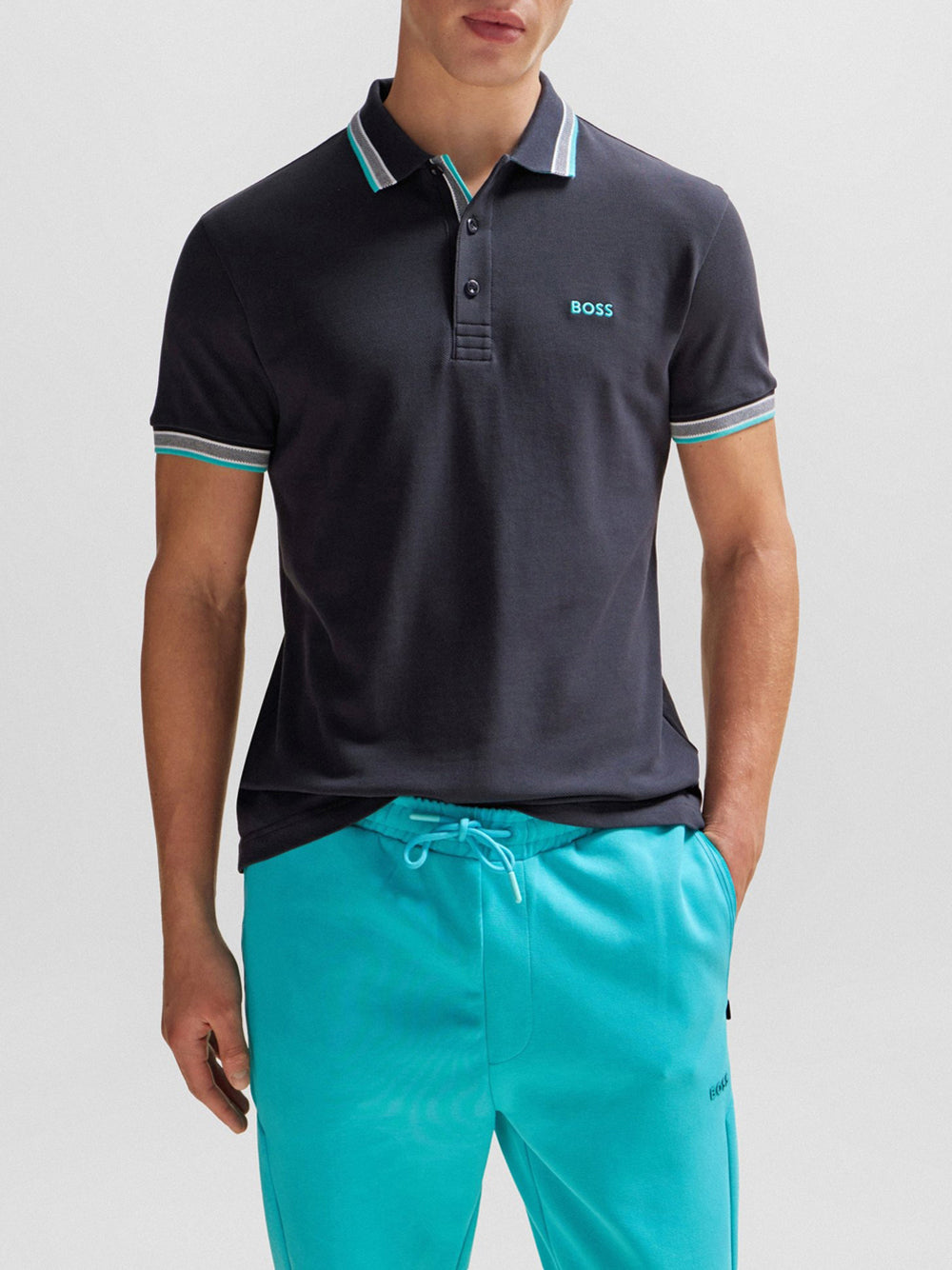 Polo Hugo Boss da Uomo - Blu