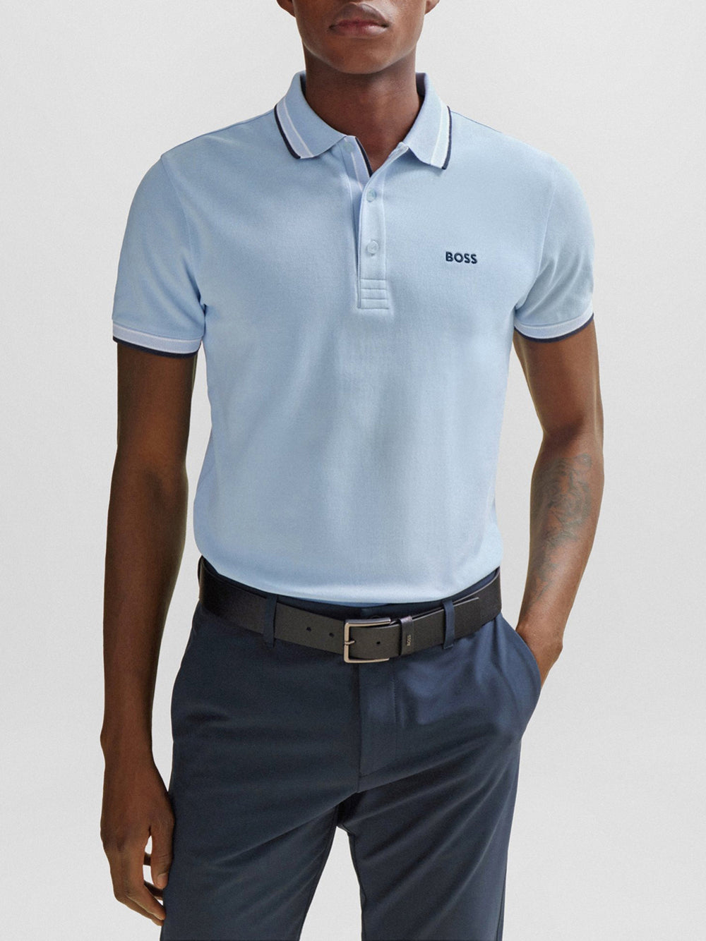 Polo Hugo Boss da Uomo - Celeste