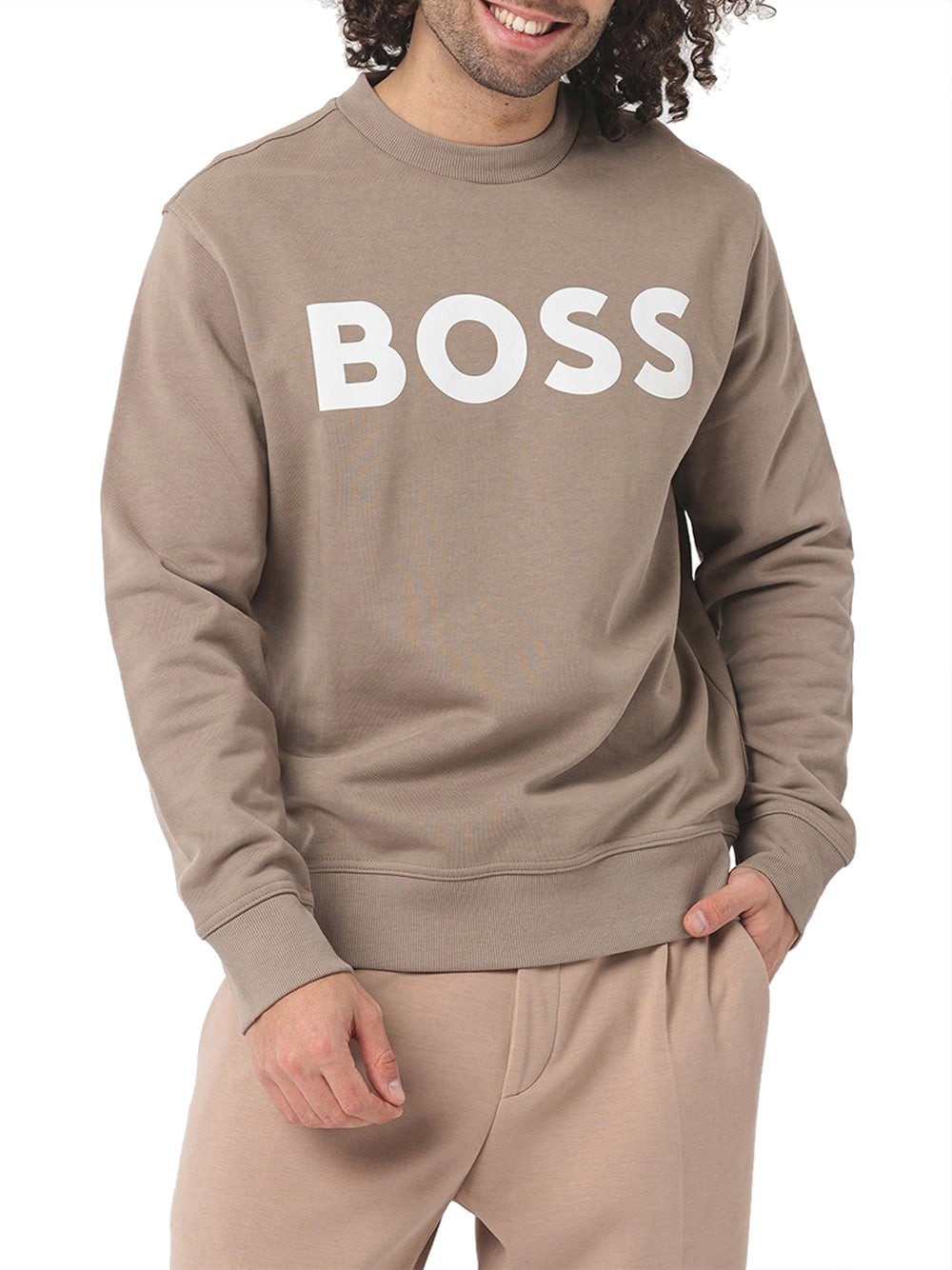 Felpa Hugo Boss da Uomo - Marrone