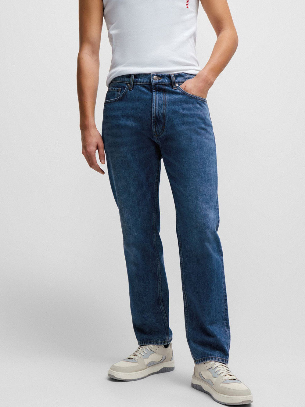 Jeans Straight Hugo Boss da Uomo - Denim