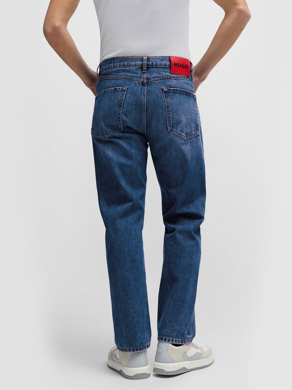 Jeans Straight Hugo Boss da Uomo - Denim