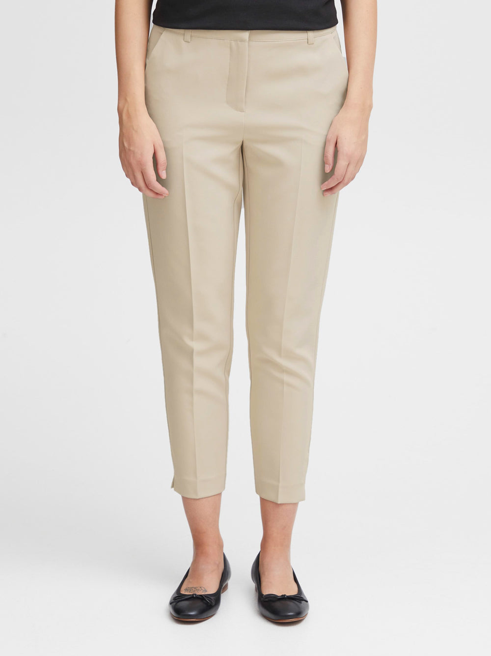 Pantalone Capri Ichi da Donna - Beige