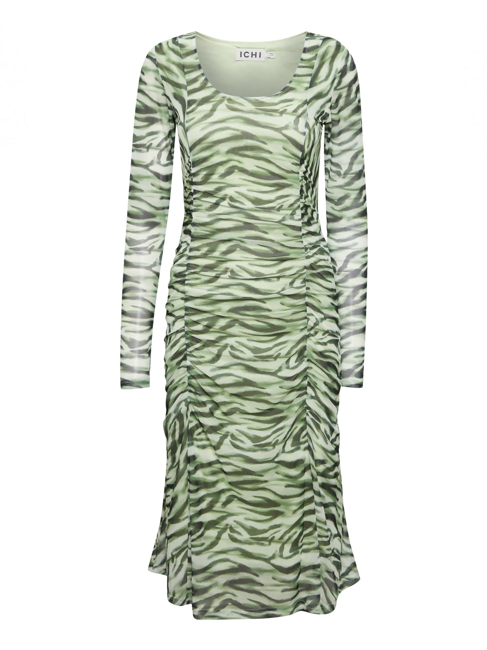 Vestito Midi Ichi da Donna - Verde