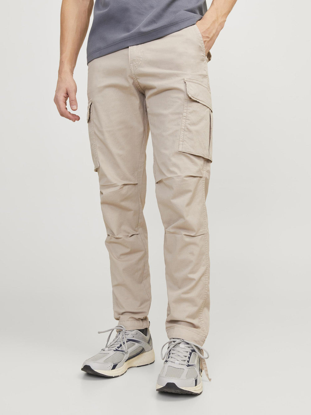 Pantalone Cargo Jack e Jones da Uomo - Beige