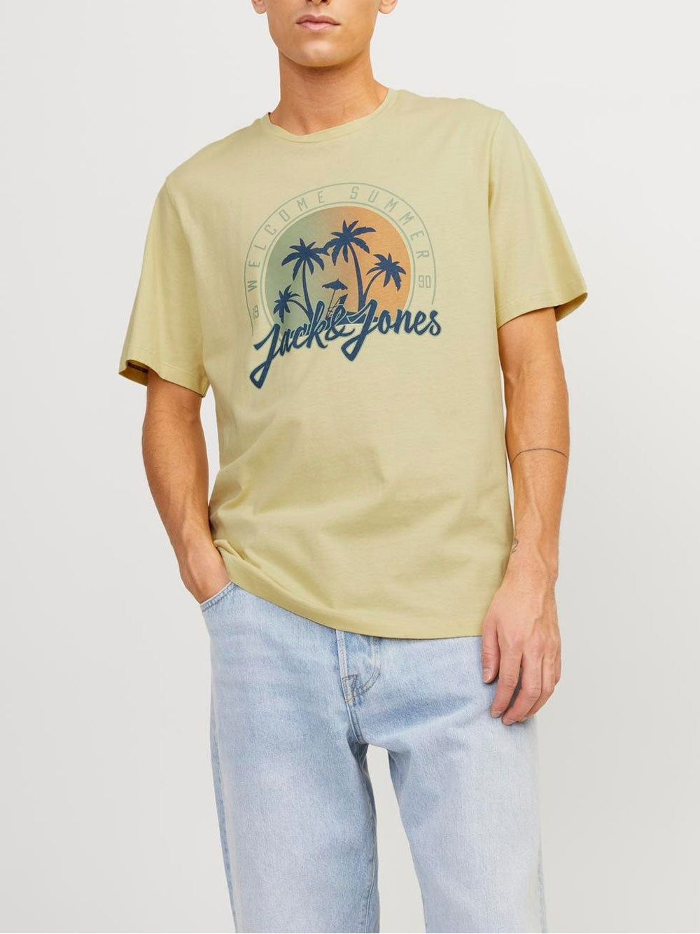 T-shirt Jack e Jones da Uomo - Giallo