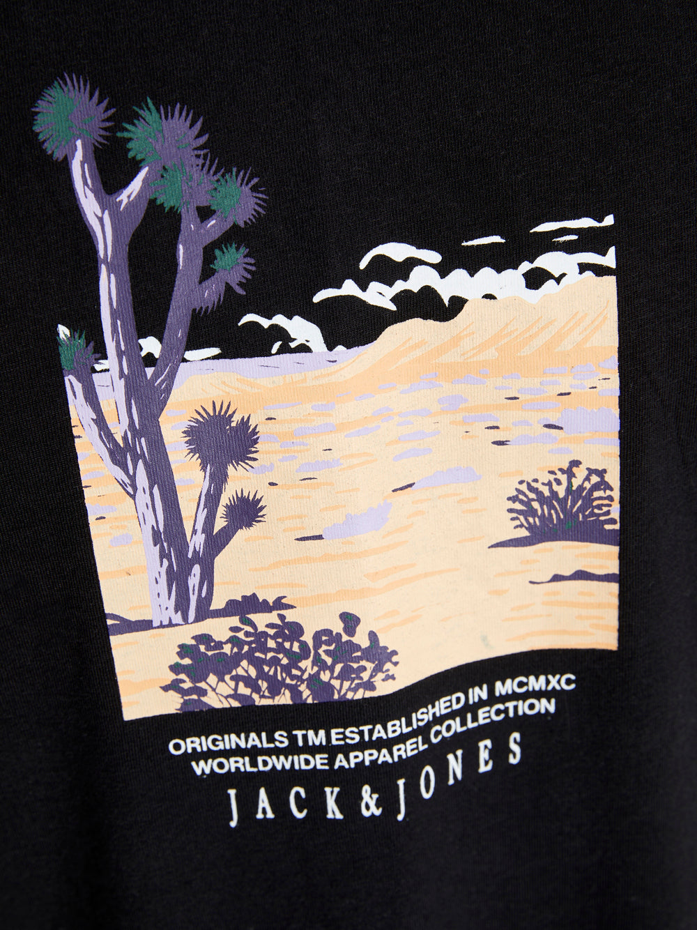 T-shirt Jack e Jones da Uomo - Nero