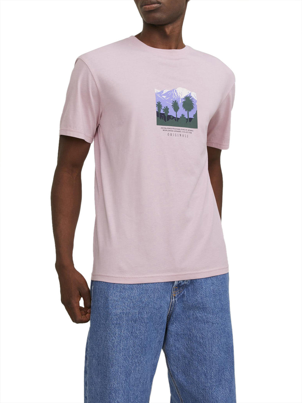 T-shirt Jack e Jones da Uomo - Rosa