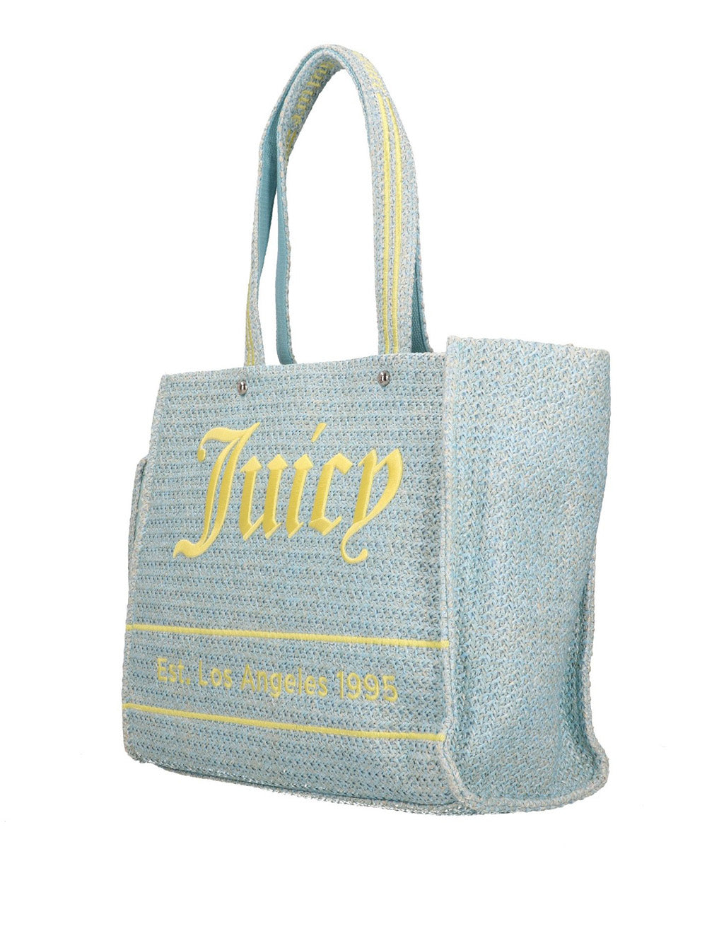 Borsa Shopper Juicy Couture Iris Beach Strip da Donna - Blu