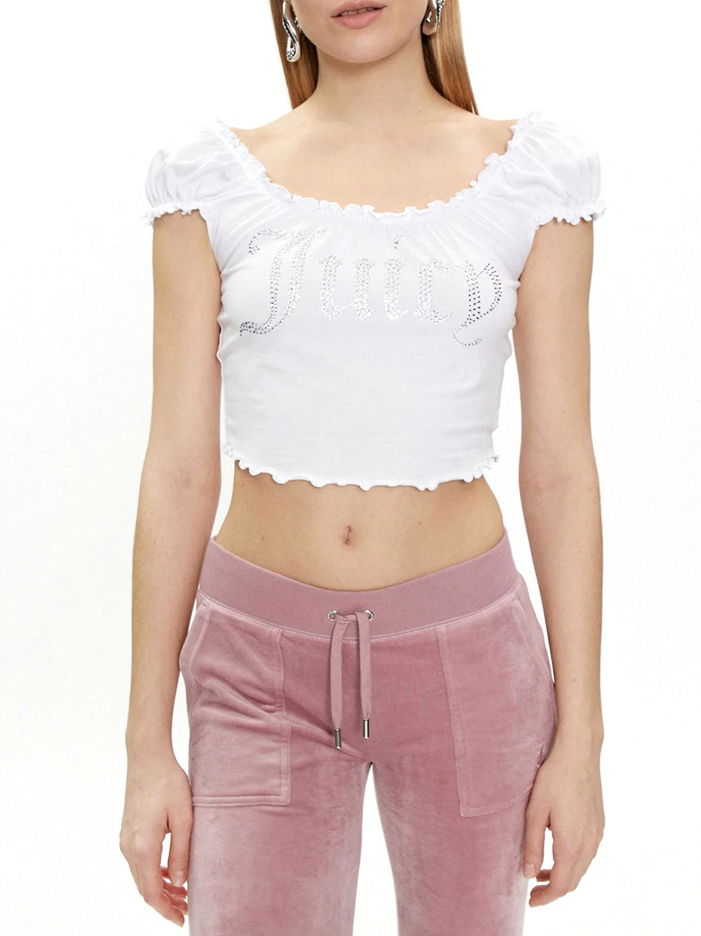 Top Juicy Couture Brodie da Donna - Bianco