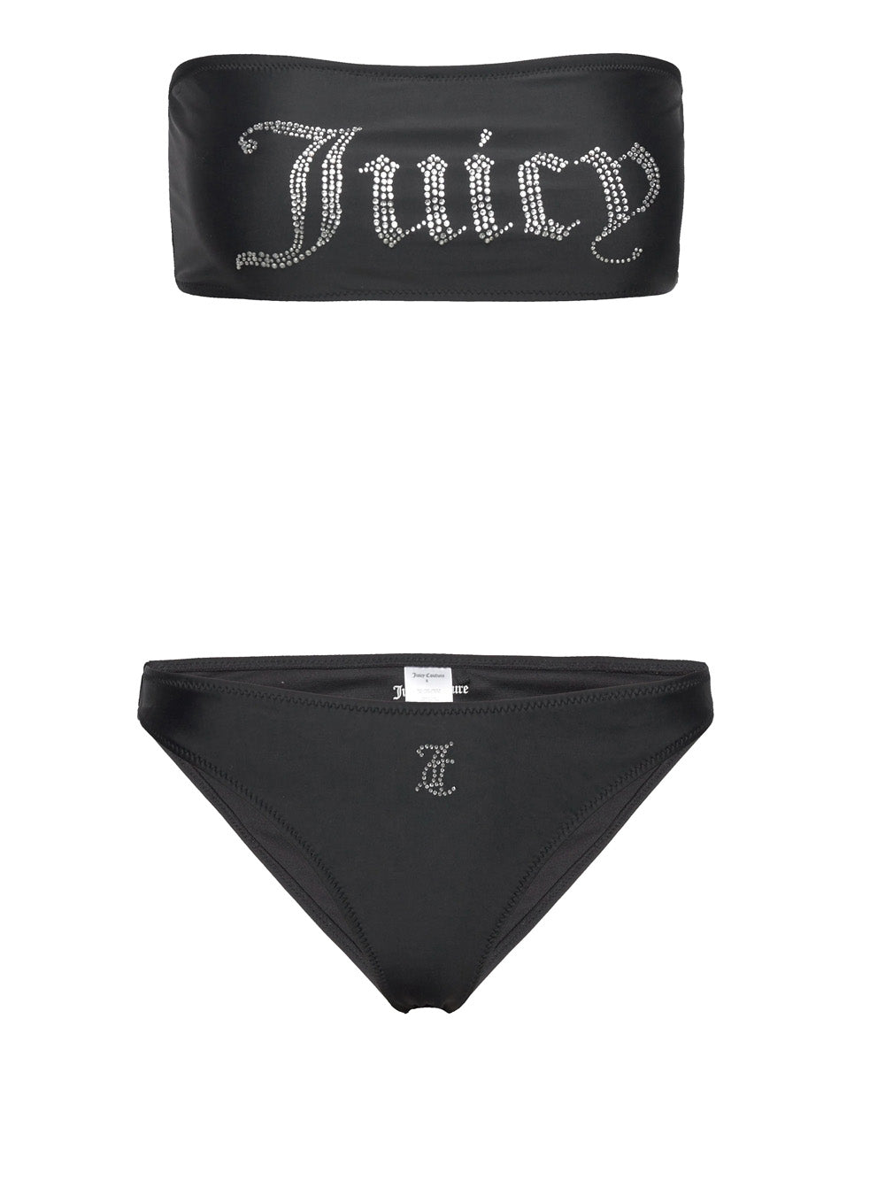 Bikini Set Juicy Couture Ariel Bandeau da Donna - Nero