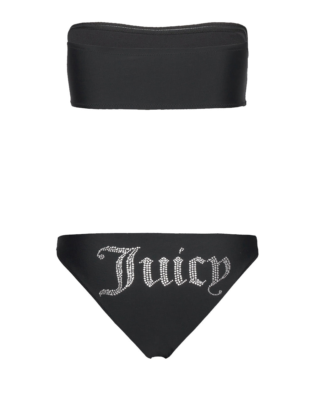 Bikini Set Juicy Couture Ariel Bandeau da Donna - Nero