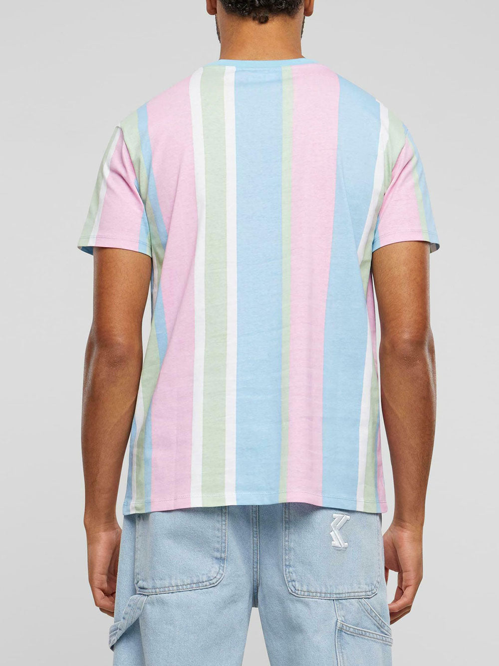 T-shirt Karl Kani Small Signature Stripe da Donna - Multicolore